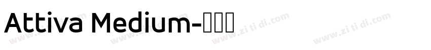 Attiva Medium字体转换